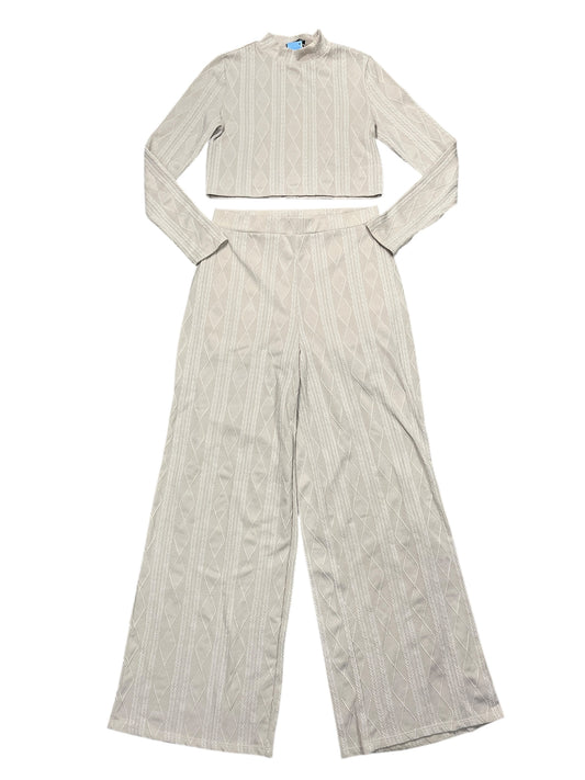 Pants Set 2Pc By Clothes Mentor In Tan, Size:M