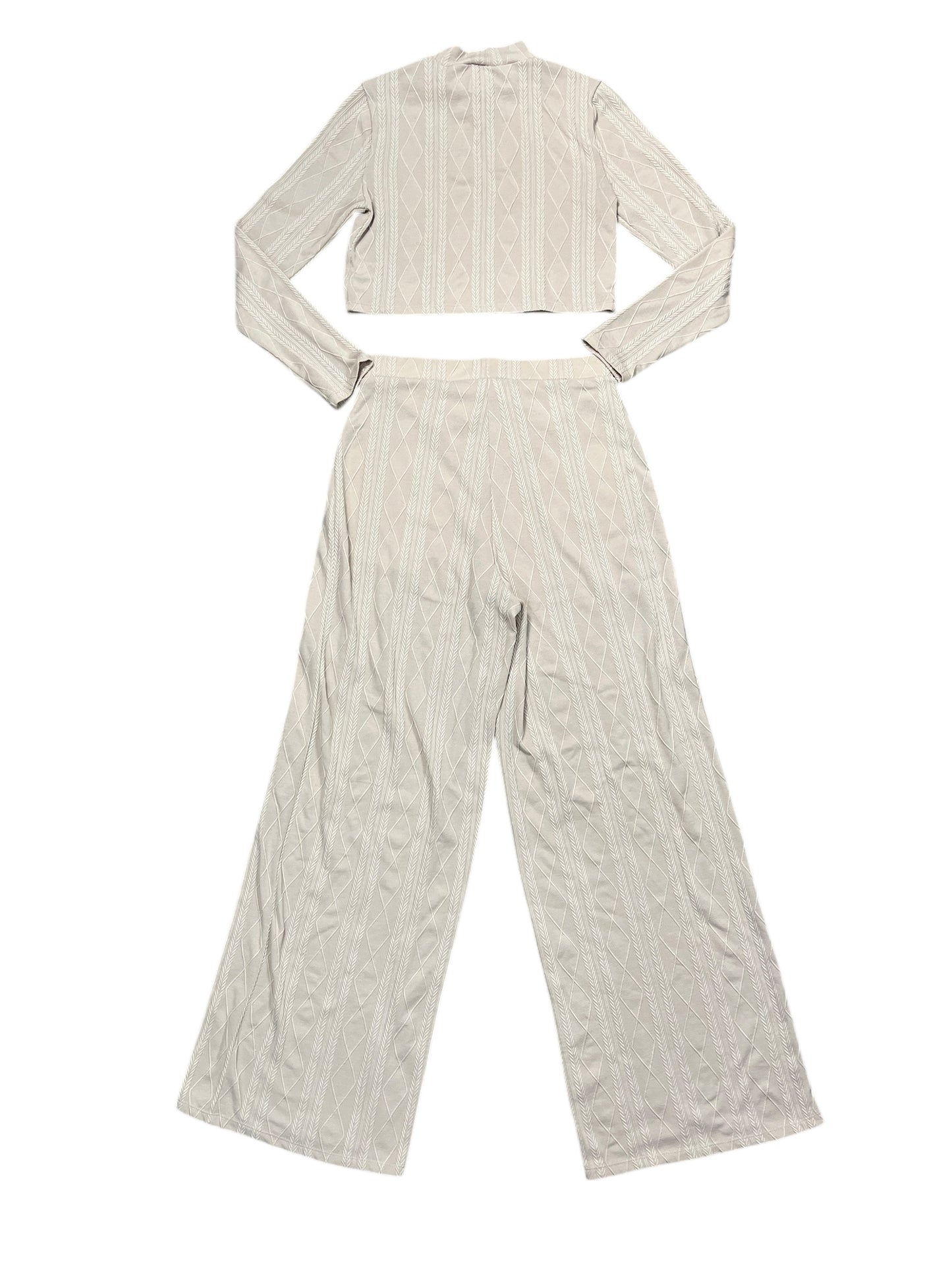 Pants Set 2Pc By Clothes Mentor In Tan, Size:M