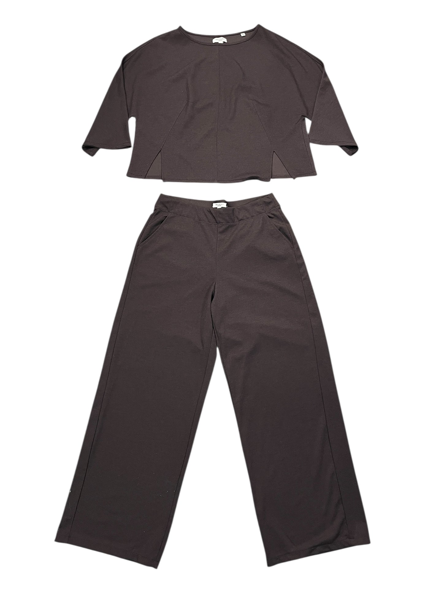 Pants Set 2Pc By Max Studio In Brown, Size:L
