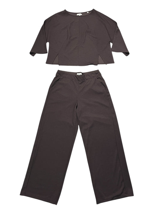 Pants Set 2Pc By Max Studio In Brown, Size:L