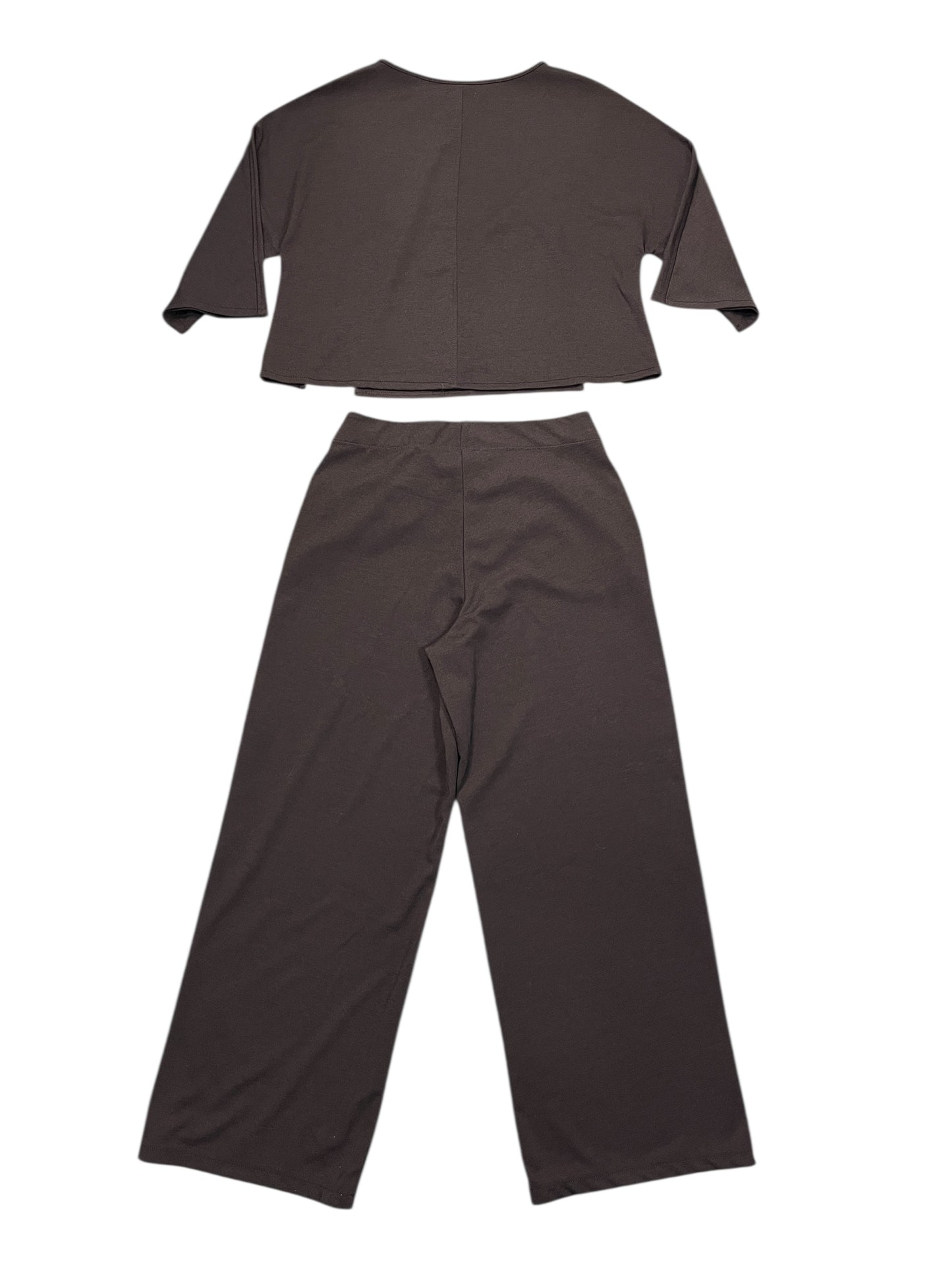 Pants Set 2Pc By Max Studio In Brown, Size:L