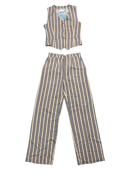 Pants Set 2Pc By Clothes Mentor In Striped Pattern, Size:S