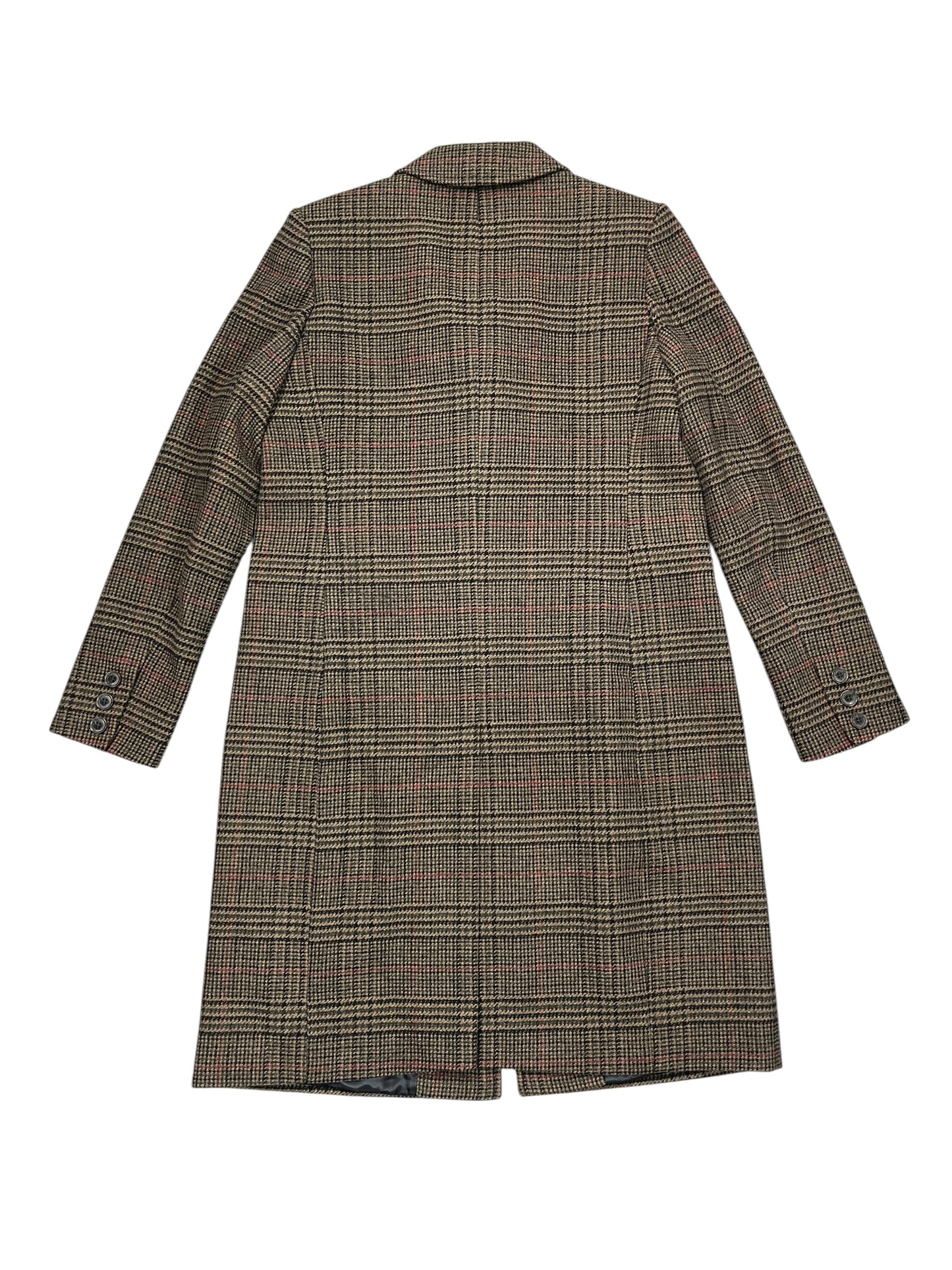 Coat Trench Coat By Lauren By Ralph Lauren In Plaid Pattern, Size:M