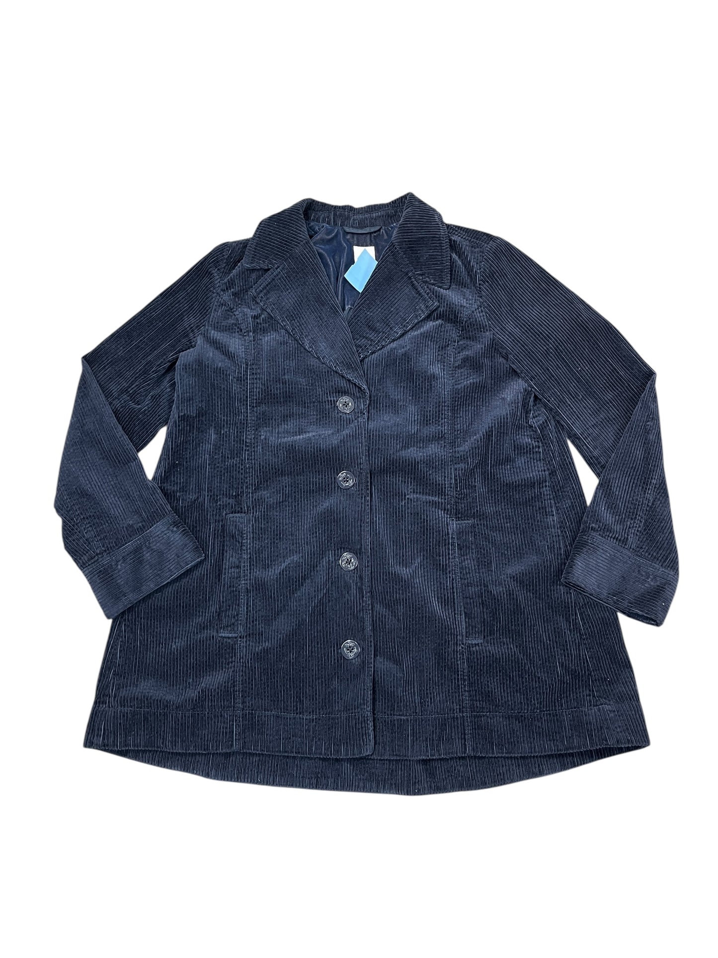 Jacket Shirt By J. Jill In Navy, Size:S
