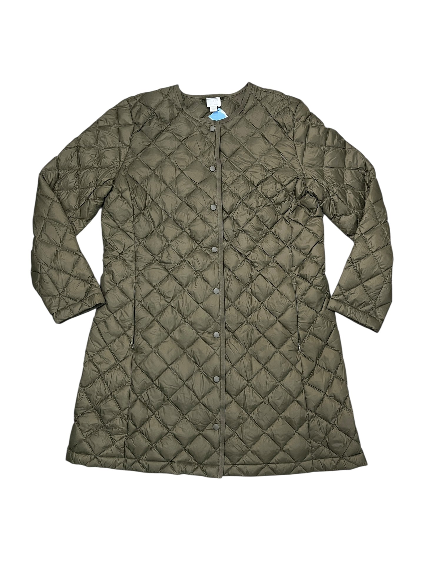 Jacket Puffer & Quilted By J. Jill In Green, Size:Mp