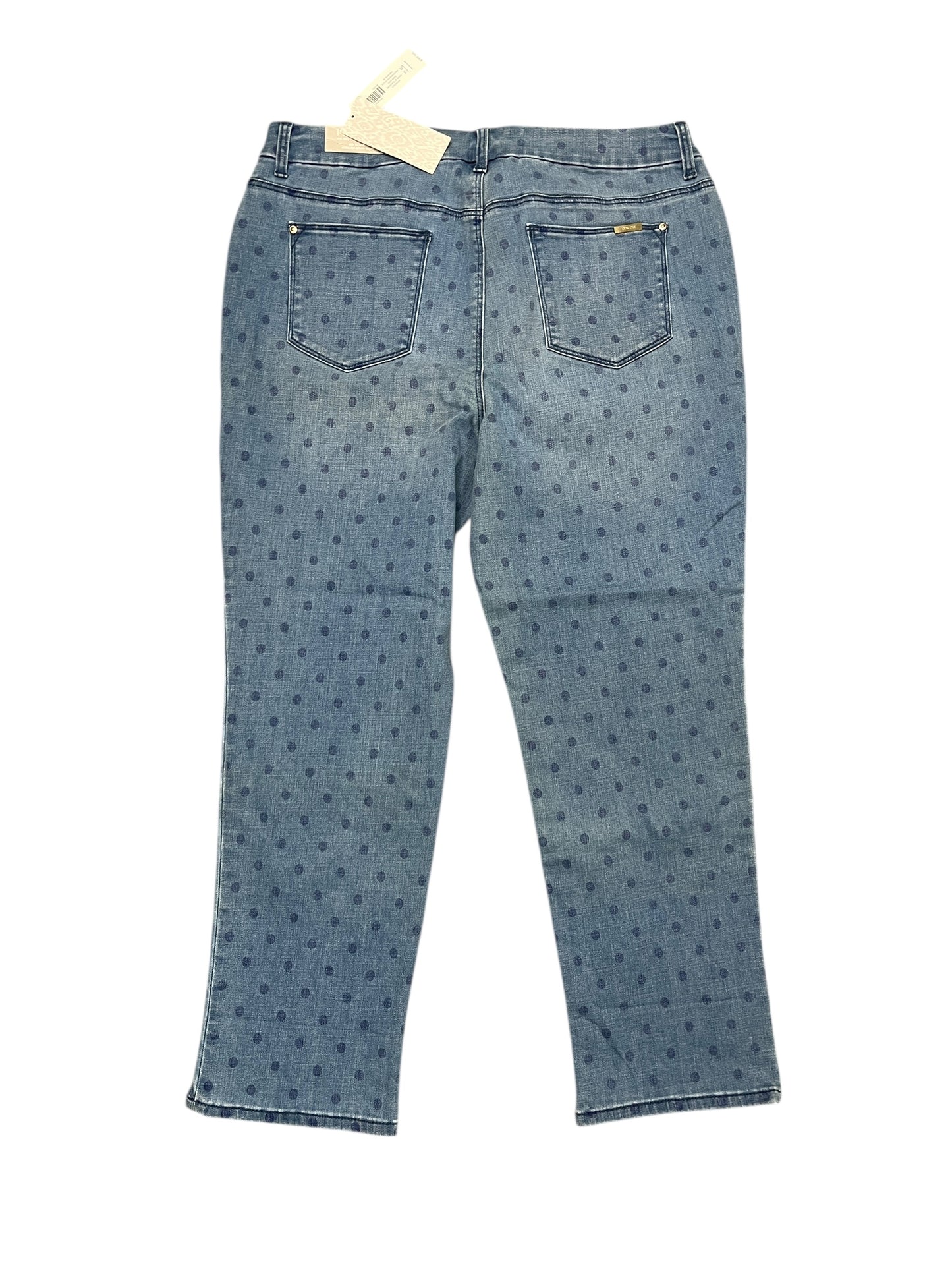 Jeans Cropped By Chicos In Blue Denim, Size:14