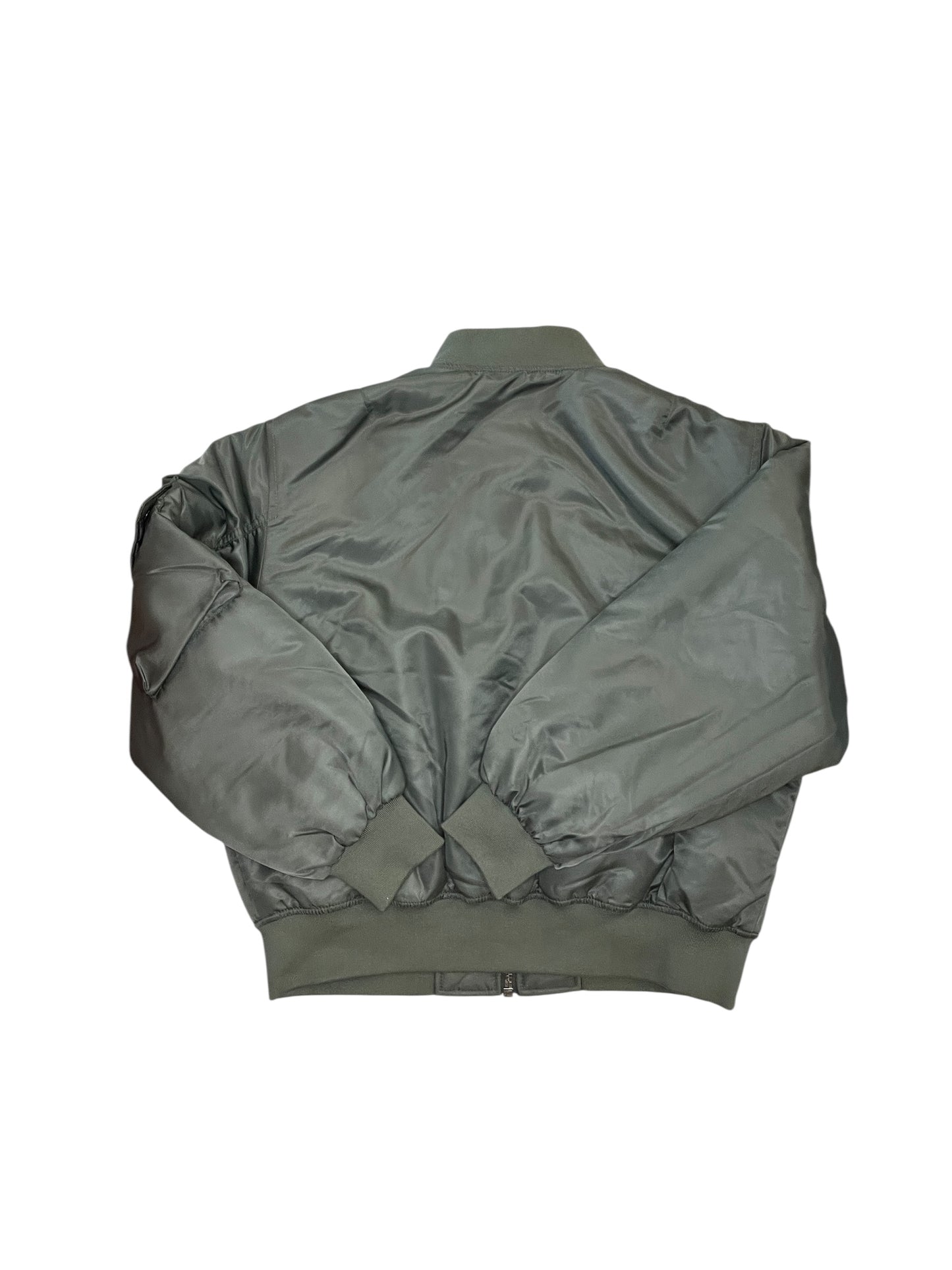 Jacket Moto By Clothes Mentor In Green, Size:S
