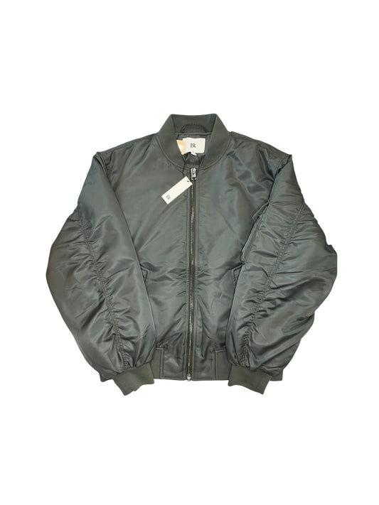 Jacket Moto By Clothes Mentor In Green, Size:S