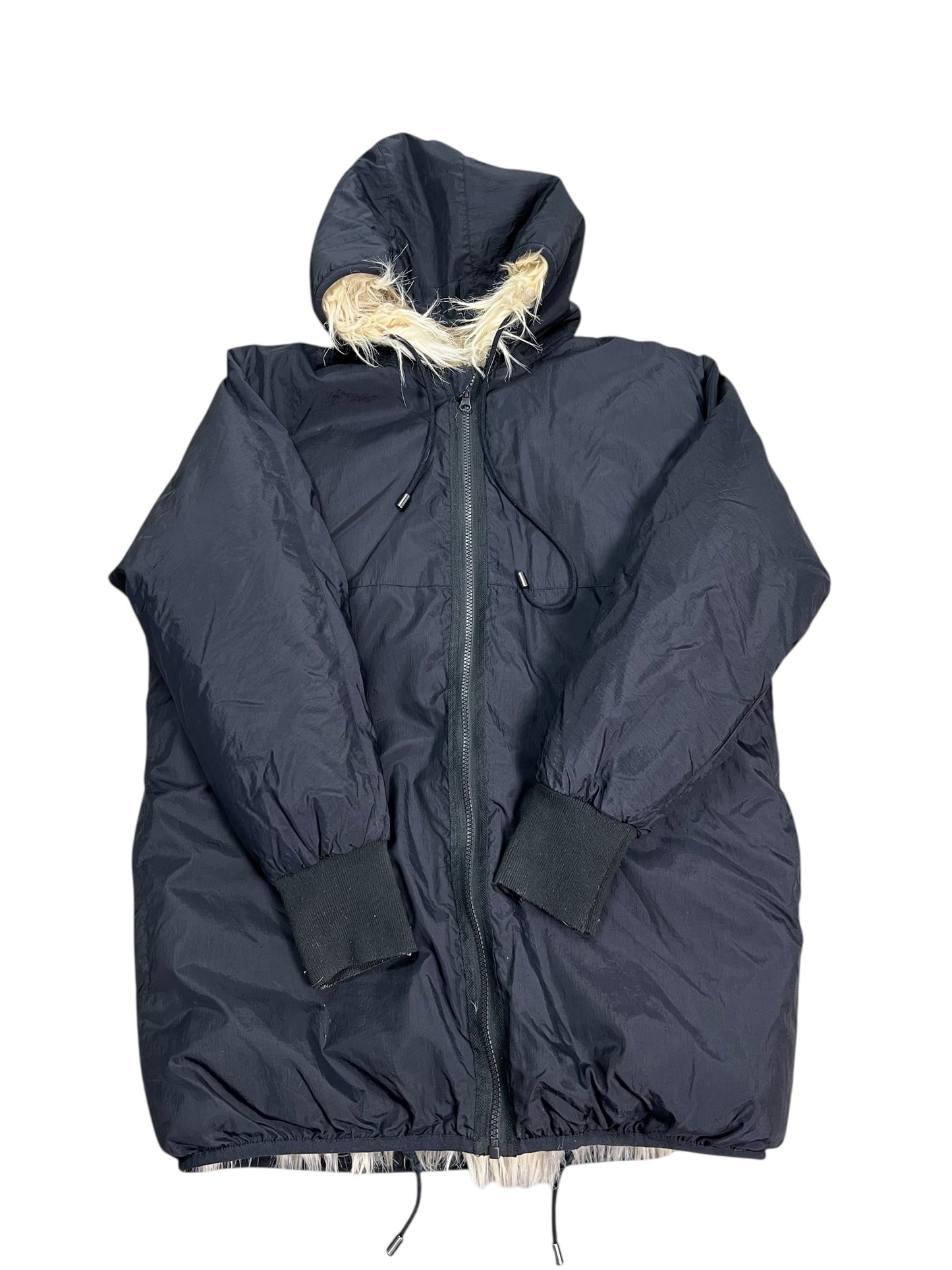 Coat Faux Fur & Sherpa By Rd Style In Black, Size:S