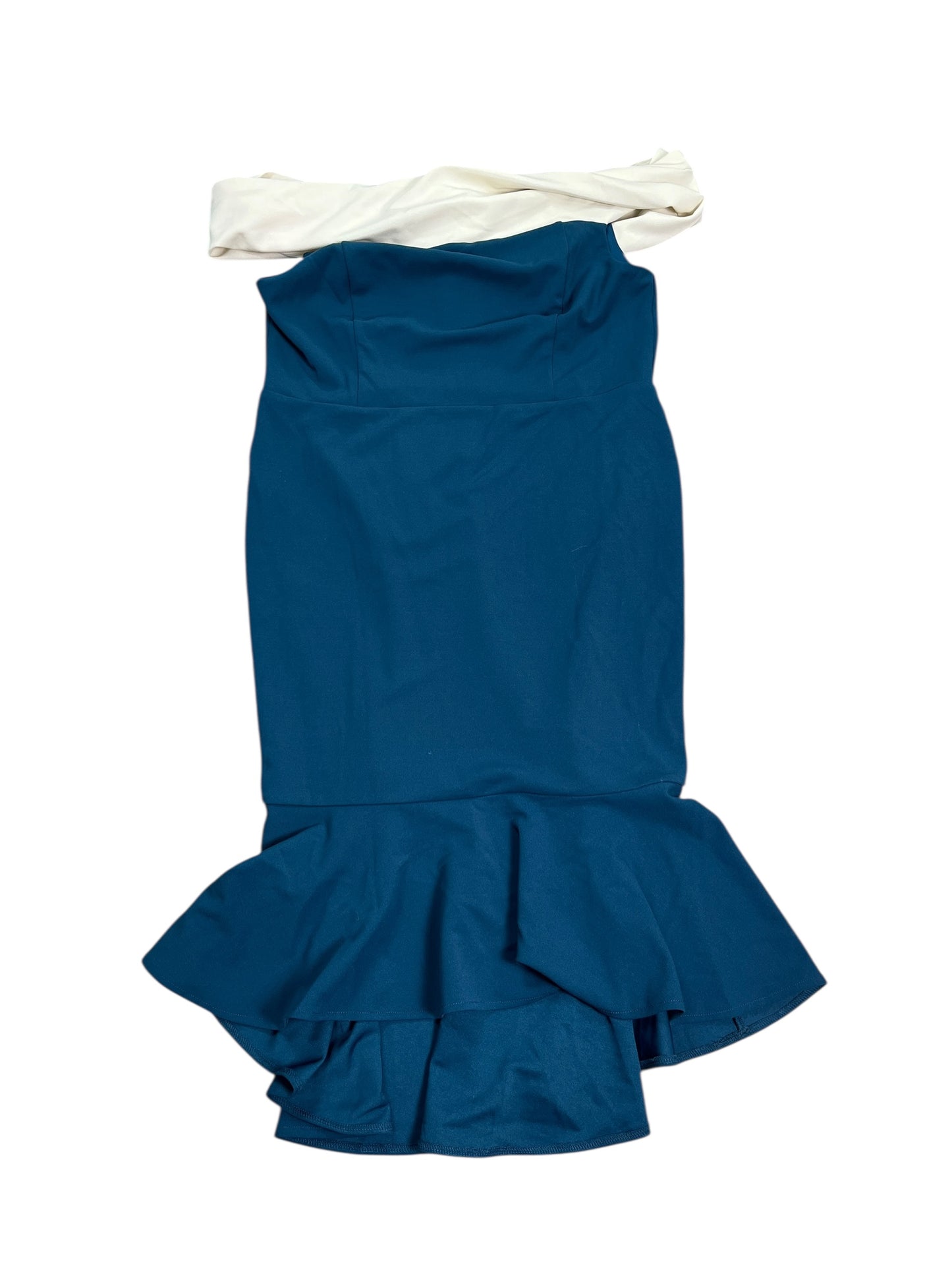 Dress Party Midi By Clothes Mentor In Blue, Size:1X