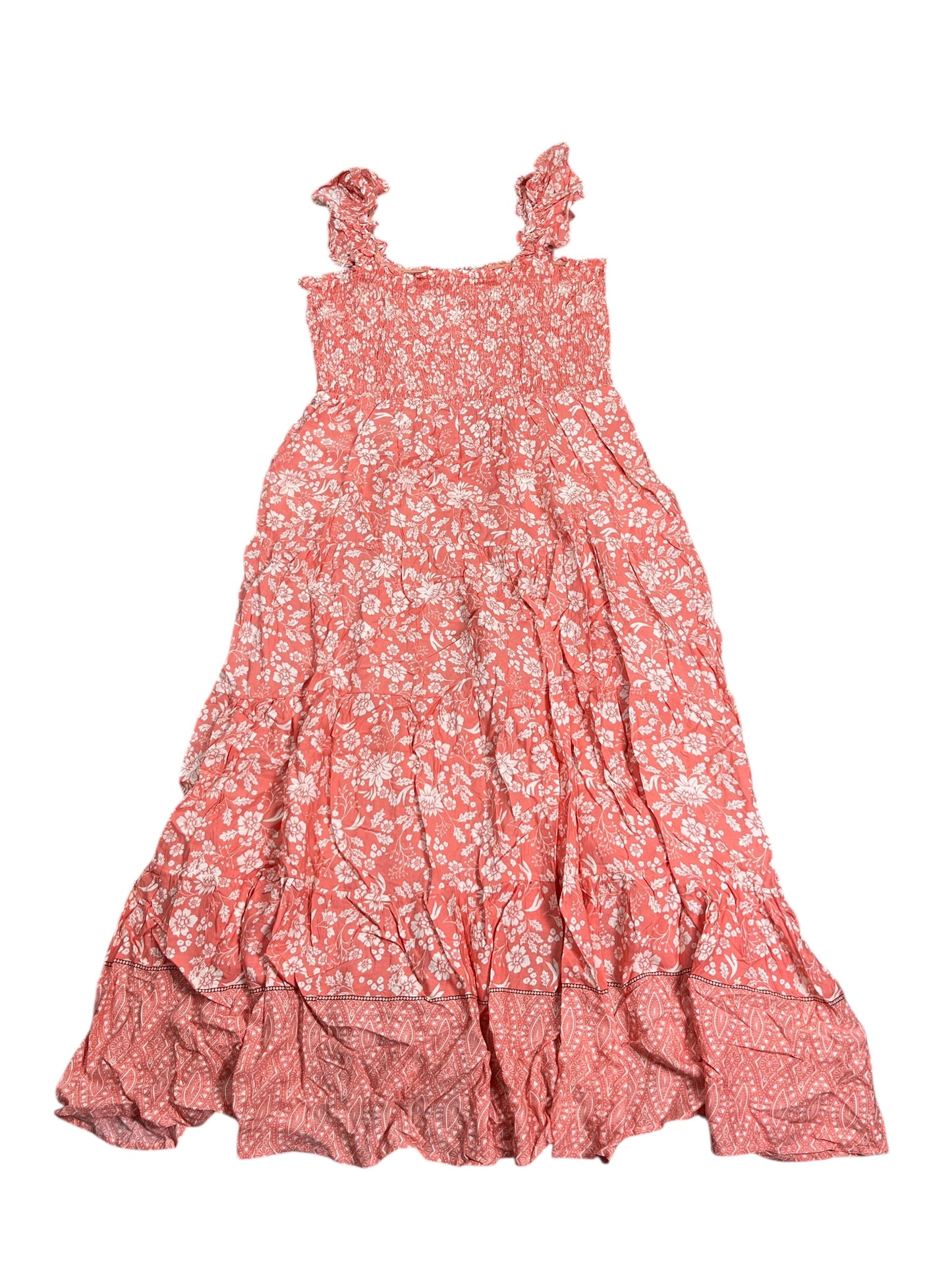 Dress Casual Maxi By Cmc In Orange & White, Size:3