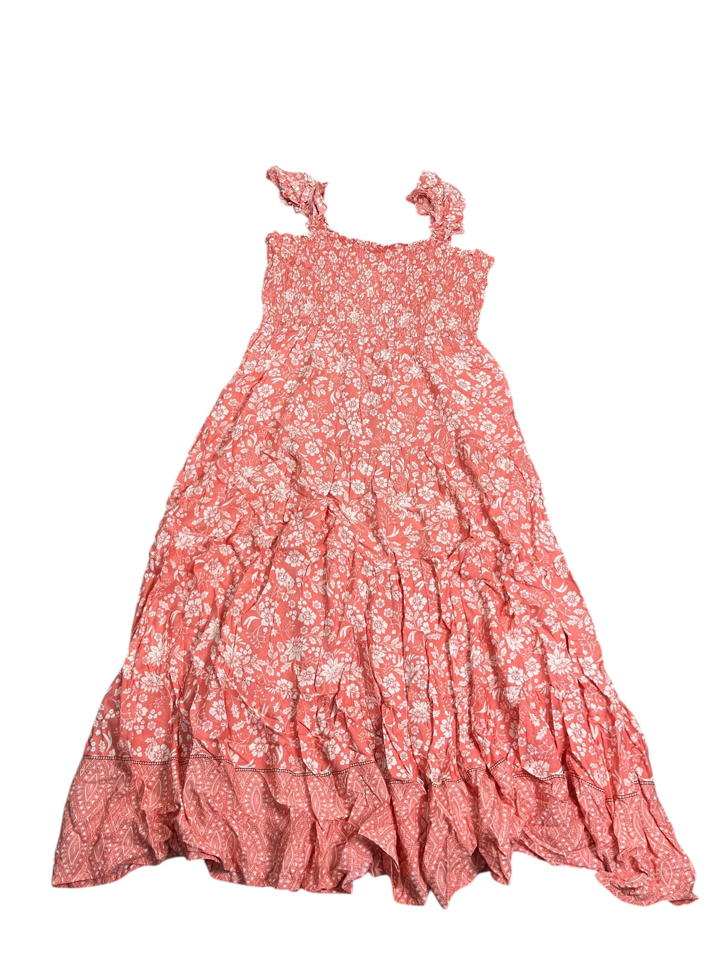 Dress Casual Maxi By Cmc In Orange & White, Size:3