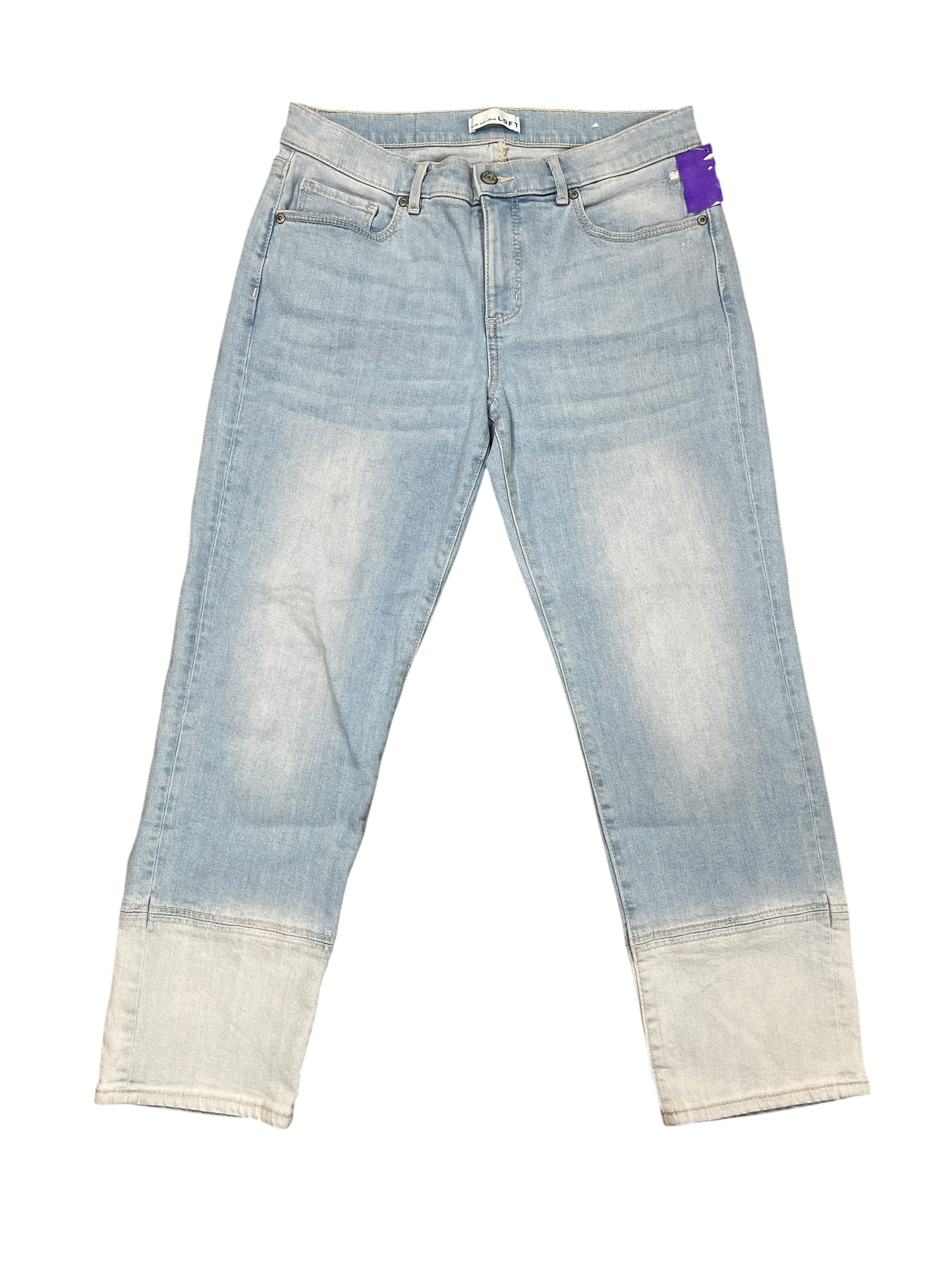 Jeans Straight By Loft In Blue Denim, Size:8