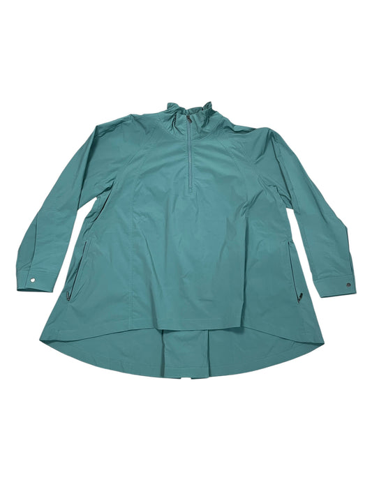 Athletic Jacket By Athleta In Teal, Size:L
