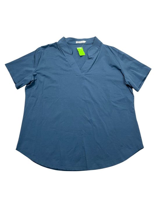 Top Ss By CEASIKERY In Blue, Size:2X