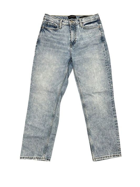 Jeans Straight By Banana Republic In Blue Denim, Size:6