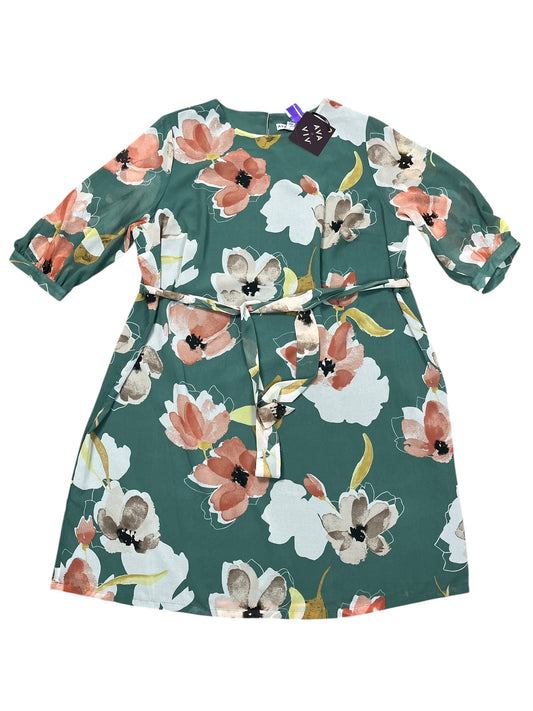 Dress Casual Short By Ava & Viv In Green, Size:1X