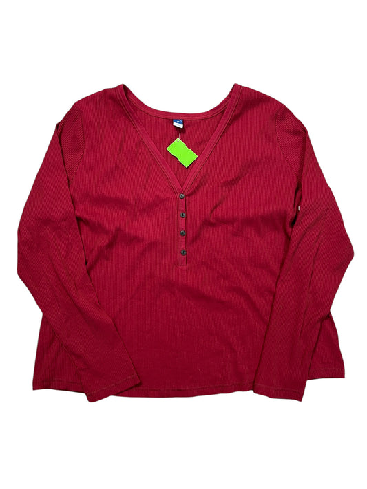 Top Ls Basic By Old Navy In Red, Size:3X