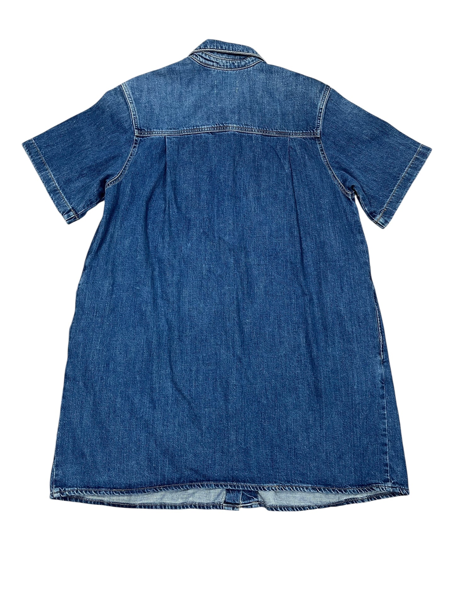 Dress Casual Midi By Universal Thread In Blue Denim, Size:Xxl