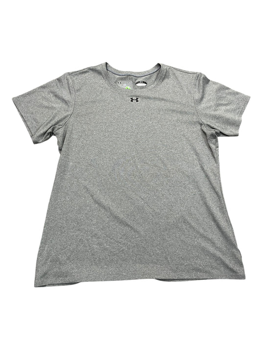 Athletic Top Ss By Under Armour In Grey, Size:L