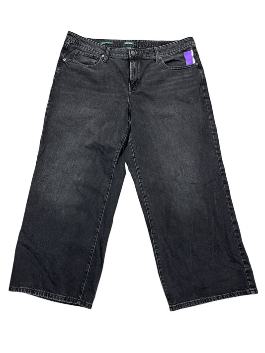 Jeans Boyfriend By Wild Fable In Black Denim, Size:16