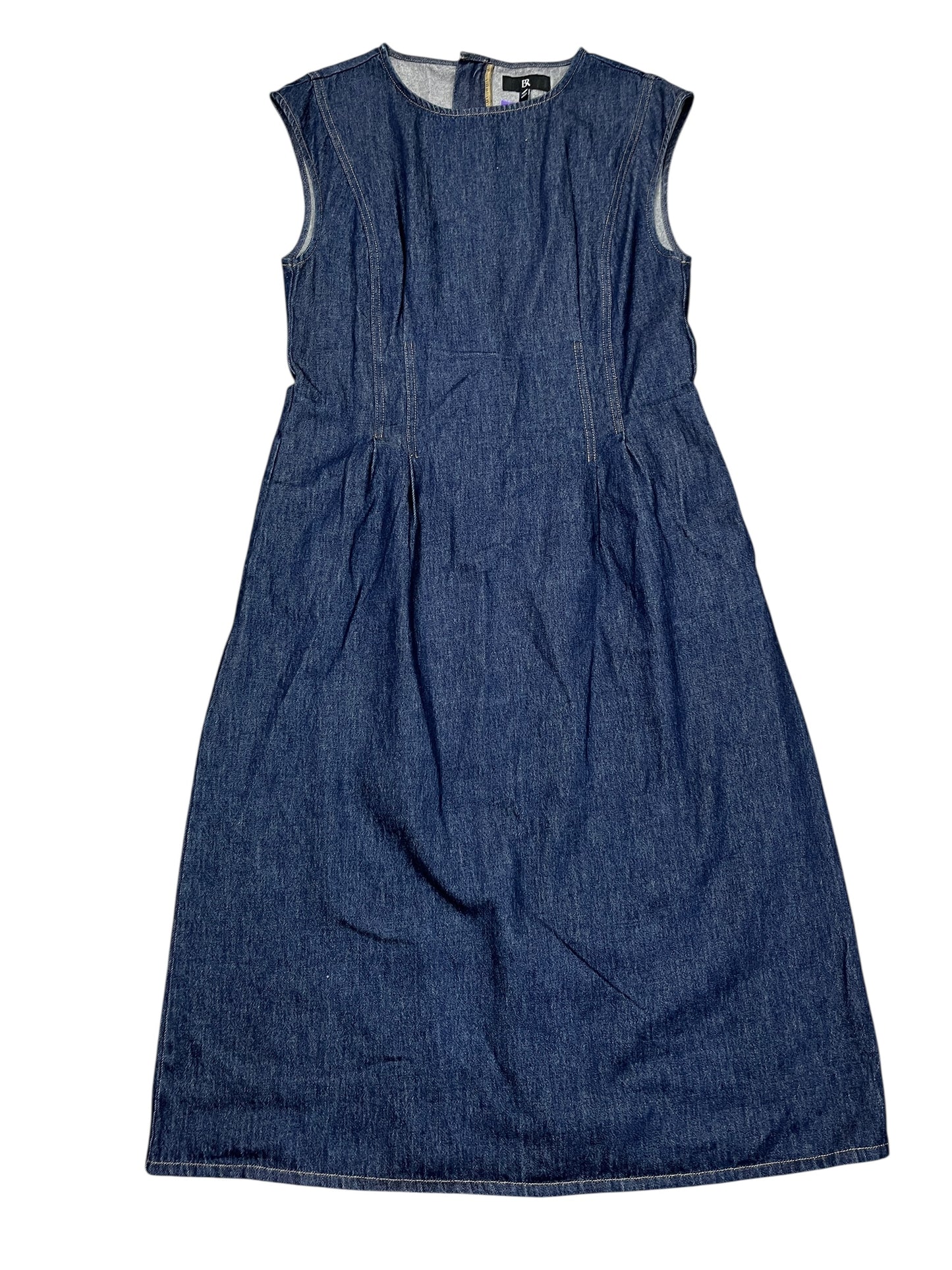 Dress Casual Midi By Banana Republic In Blue Denim, Size:Xl