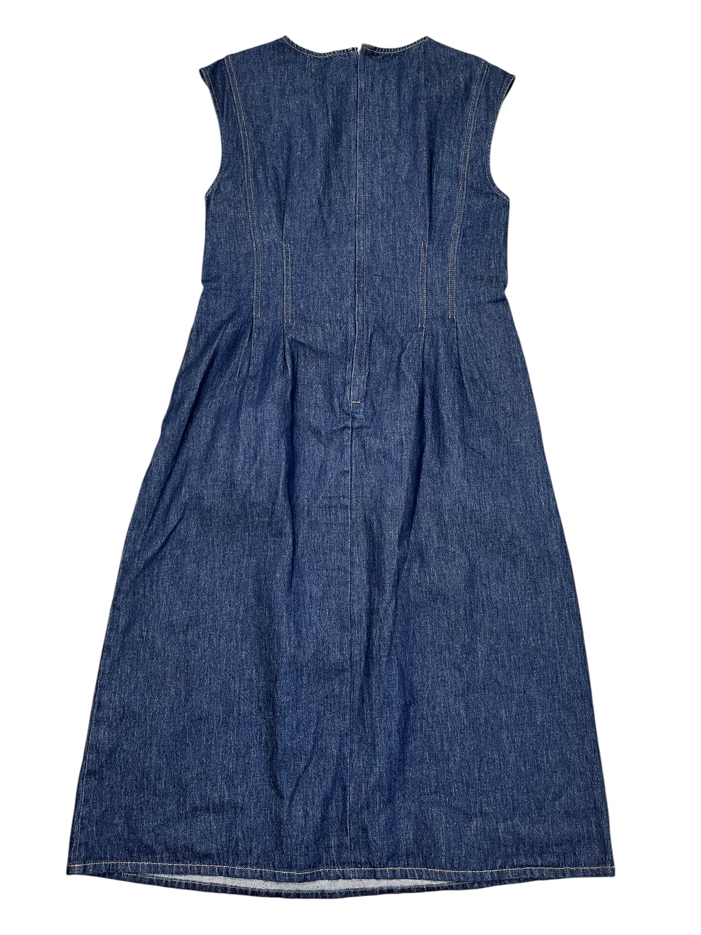 Dress Casual Midi By Banana Republic In Blue Denim, Size:Xl