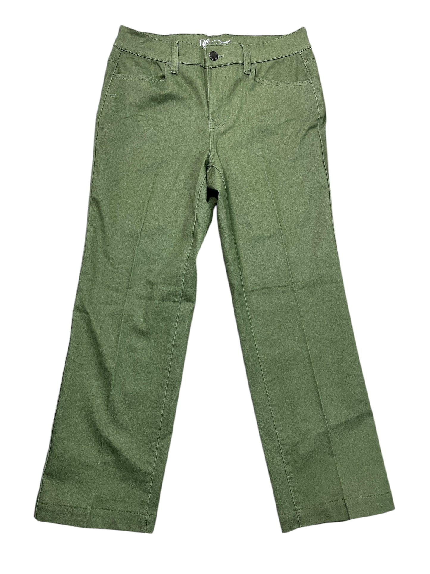 Jeans Wide Leg By Diane Gilman In Green Denim, Size:14
