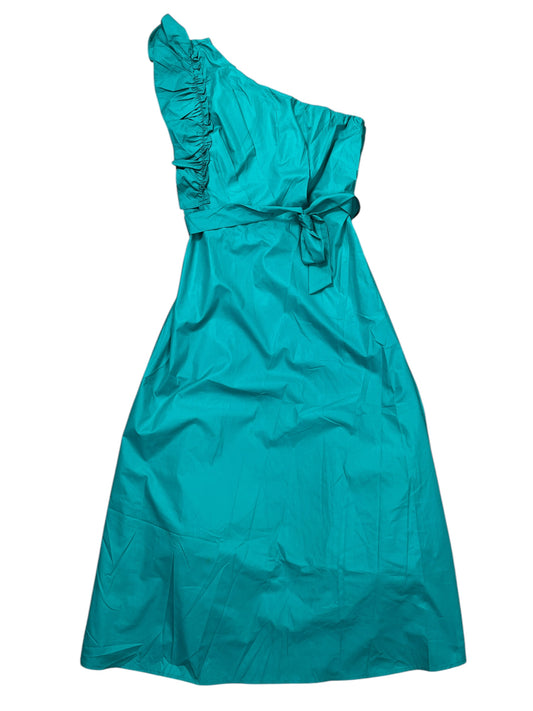 Dress Casual Midi By ZESICA In Teal, Size:Xl