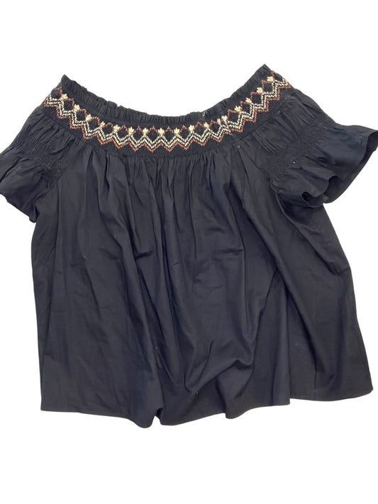 Blouse Ss By Old Navy In Black, Size:2X