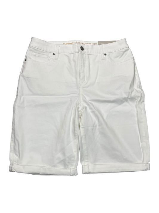Shorts By Chicos In White Denim, Size:M