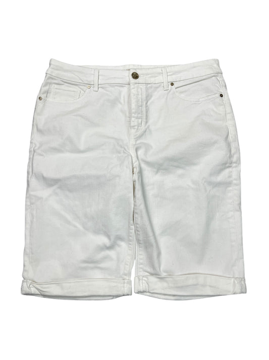 Shorts By Chicos In White Denim, Size:M