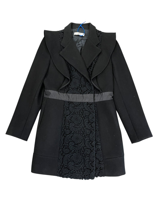 Coat Luxury Designer By Prada In Black, Size:S