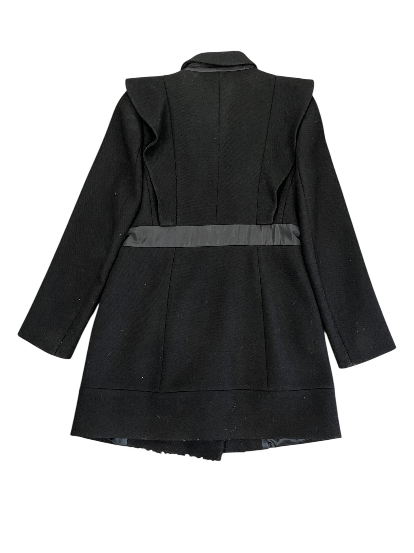 Coat Luxury Designer By Prada In Black, Size:S