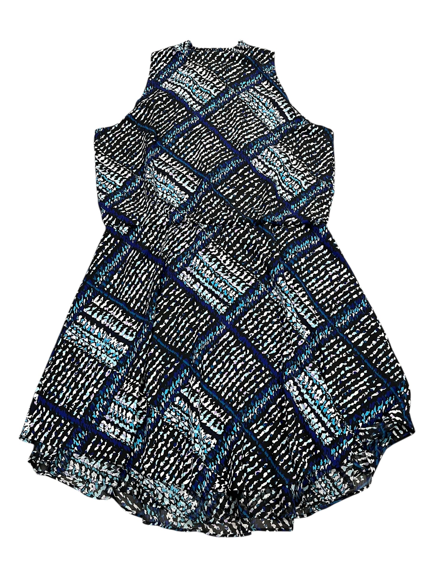 Dress Casual Short By White House Black Market In Black & Blue, Size:L