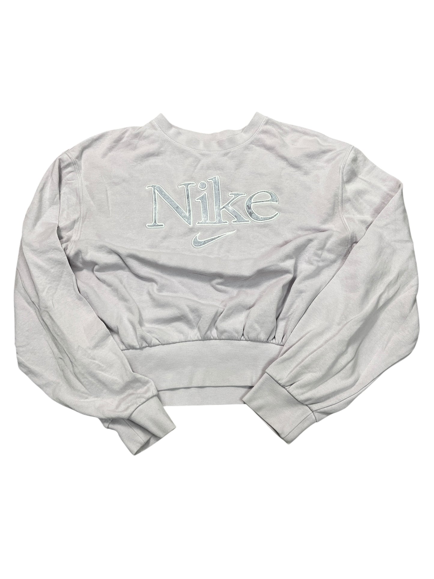 Athletic Top Ls Crewneck By Nike Apparel In Purple, Size:M