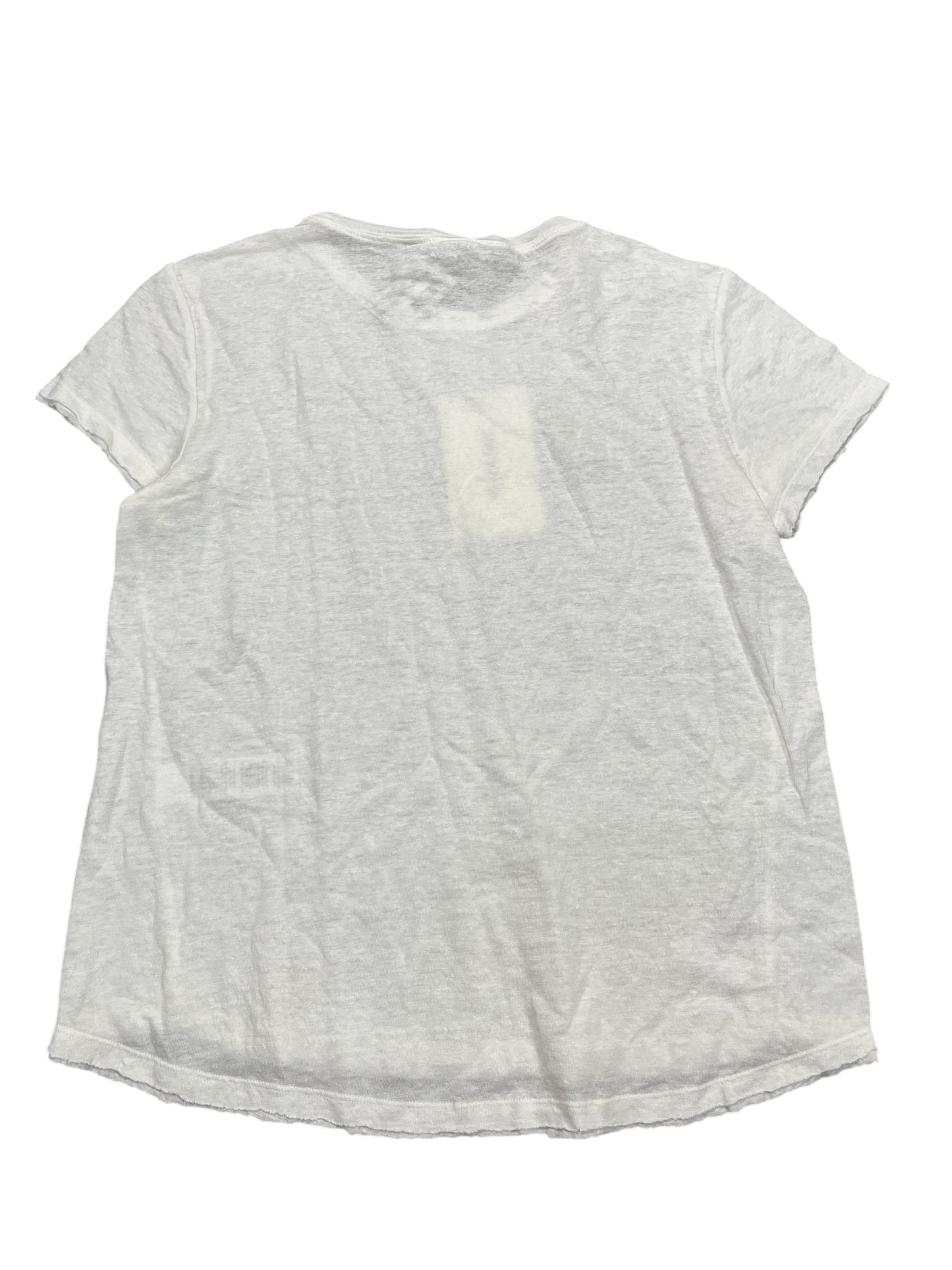 Top Ss Basic By Frame In White, Size:M