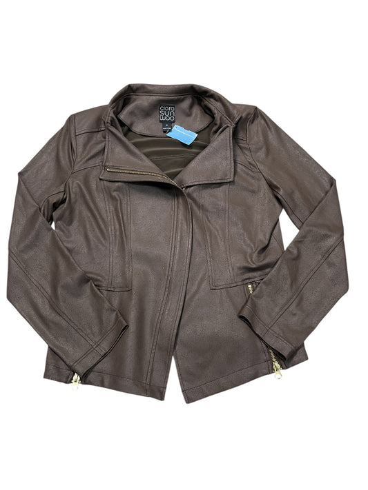 Jacket Moto By Cmc In Brown, Size:M