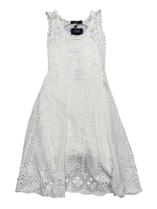Dress Casual Maxi By Polo Ralph Lauren In White, Size:S