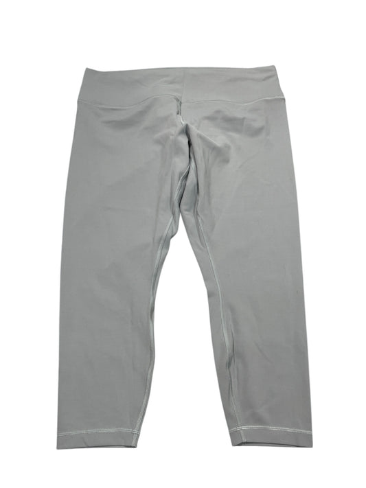 Athletic Leggings By Lululemon In Grey, Size:1X