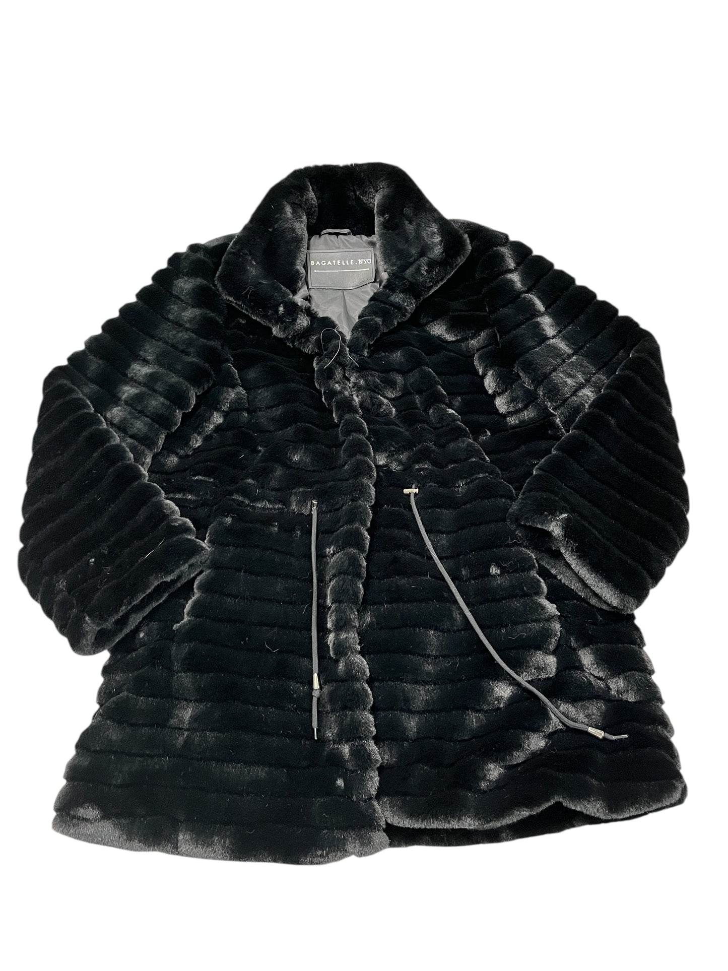 Coat Faux Fur & Sherpa By Bagatelle In Black, Size:M