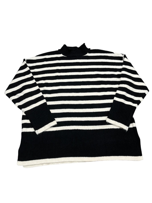 Sweater By Jones New York In Striped Pattern, Size:L
