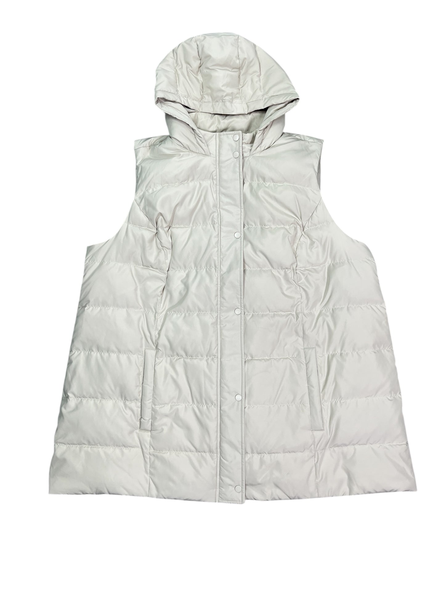 Vest Puffer & Quilted By J. Jill In Cream, Size:3X
