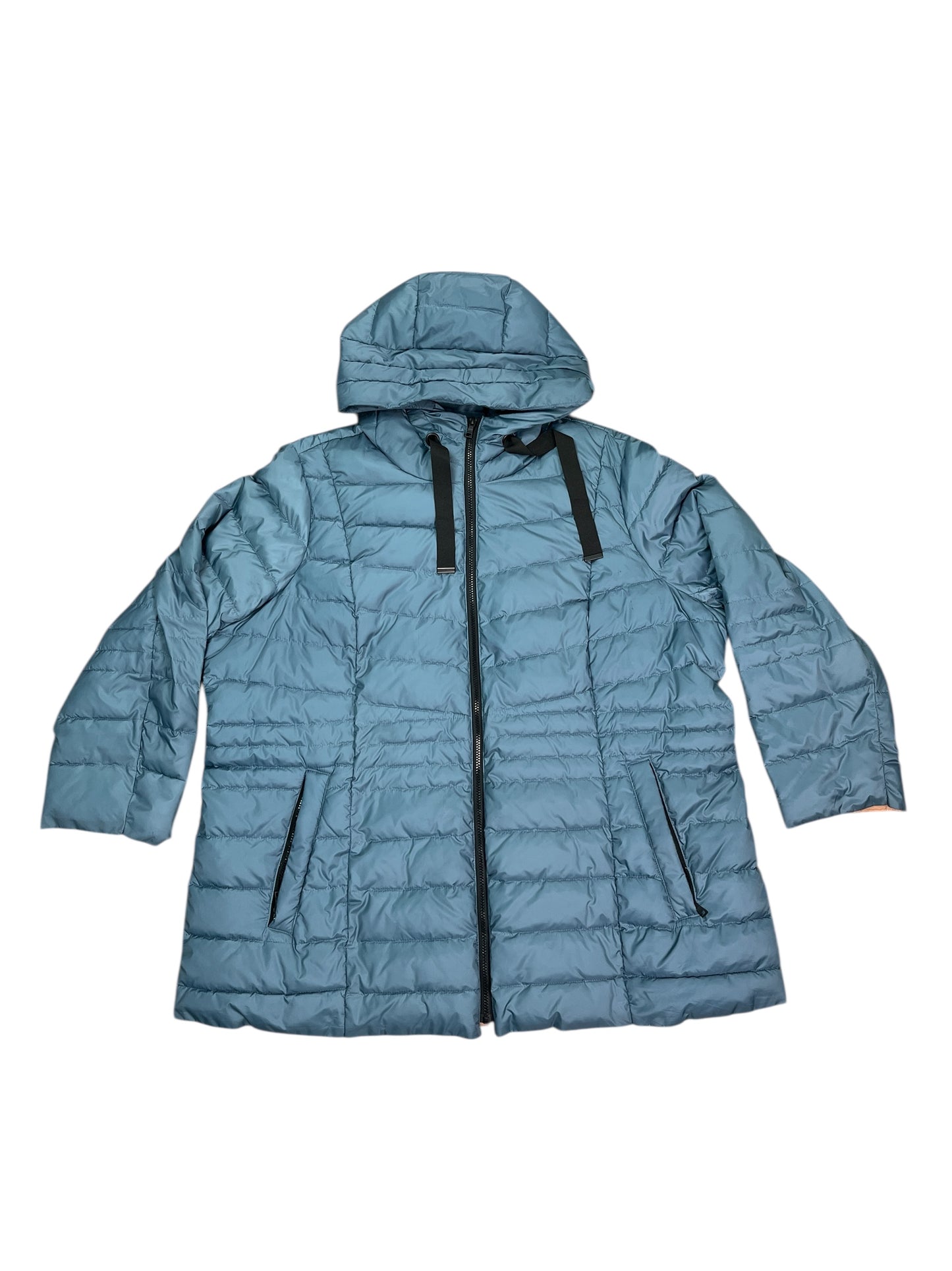 Coat Puffer & Quilted By Clothes Mentor In Blue, Size:3X