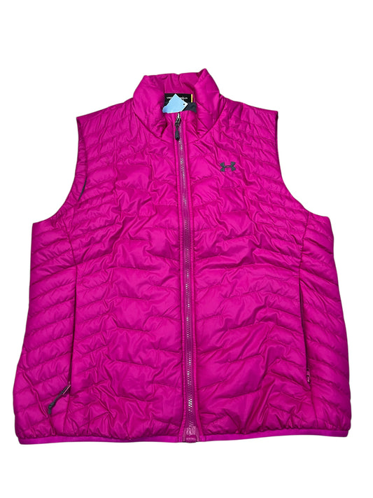 Vest Puffer & Quilted By Under Armour In Pink, Size:Xl