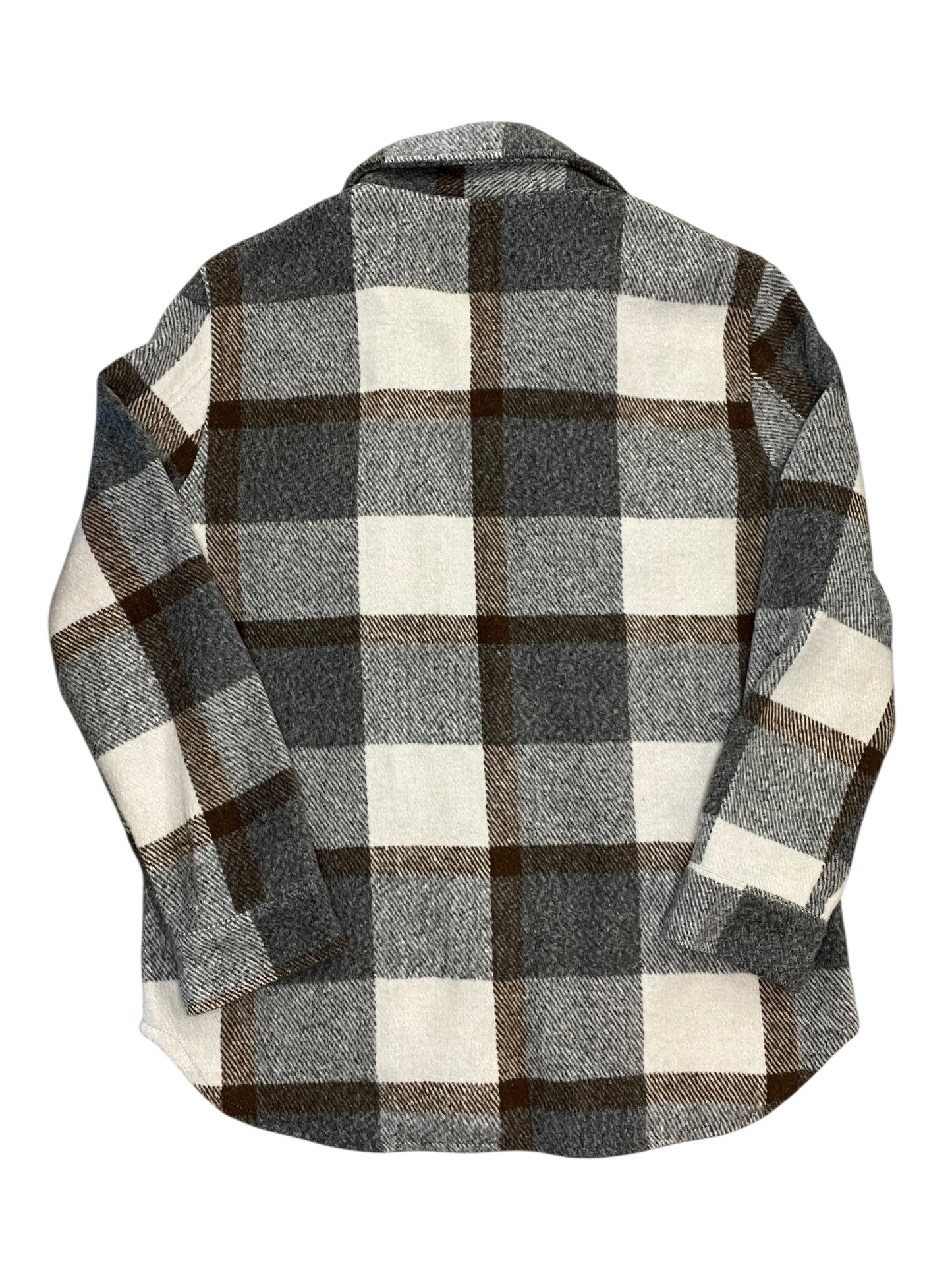 Jacket Shirt By Blanknyc In Grey & White, Size:Xs