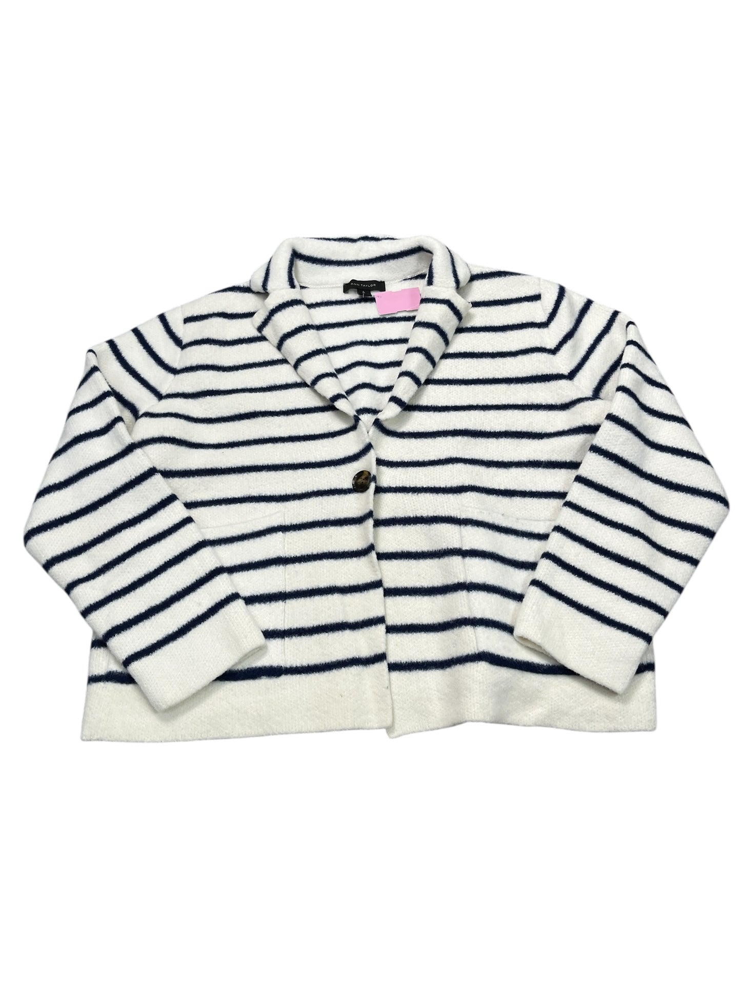 Sweater By Ann Taylor In White, Size:Xl