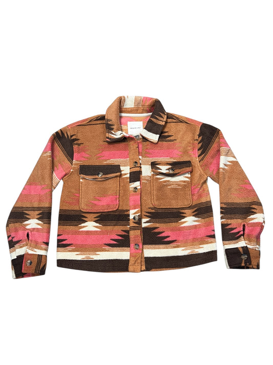 Jacket Shirt By Thread And Supply In Brown, Size:S