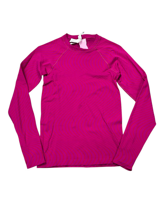Athletic Top Ls Collar By Athleta In Pink, Size:Xs