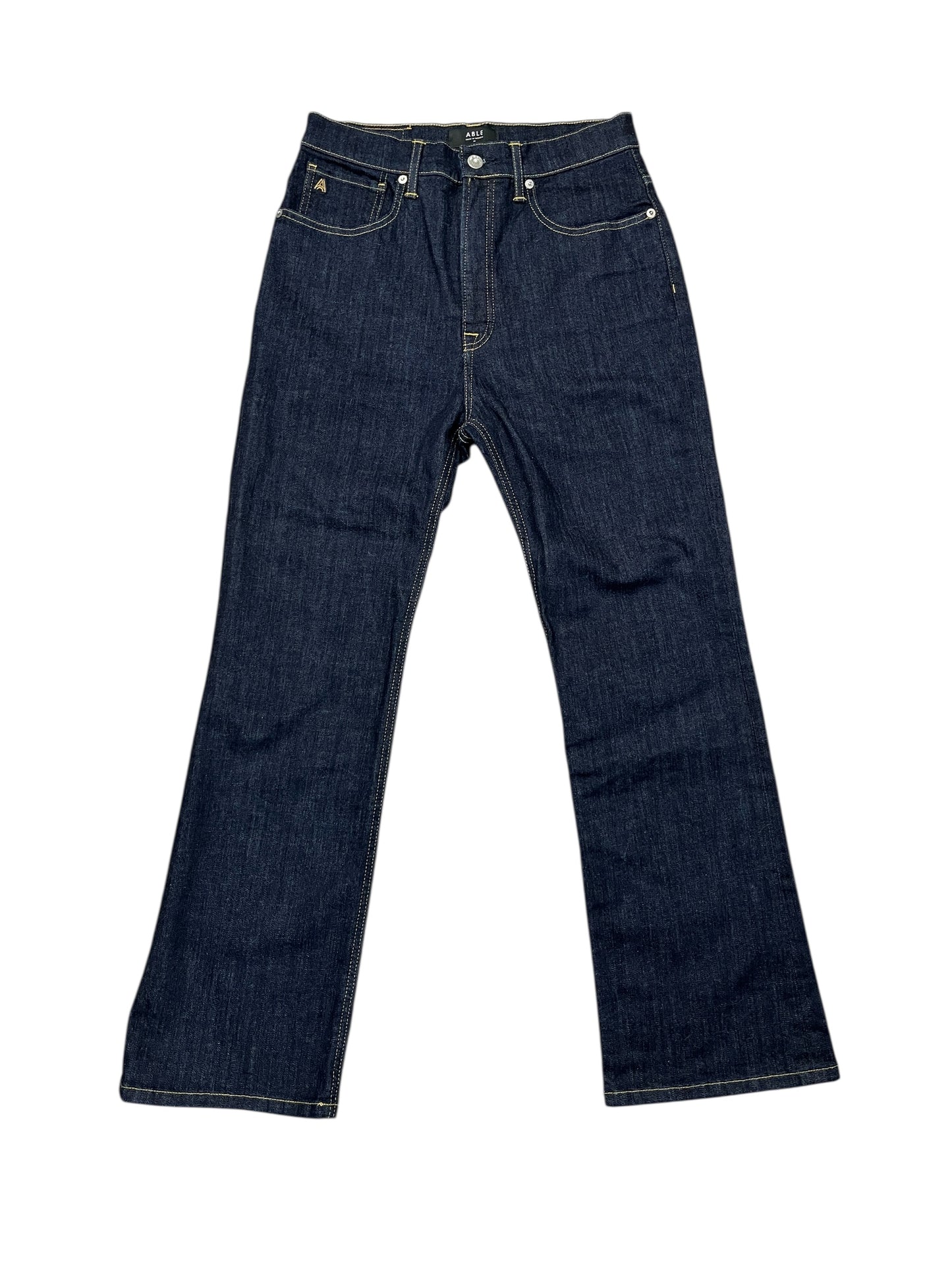 Jeans Boot Cut By Able In Blue Denim, Size:8